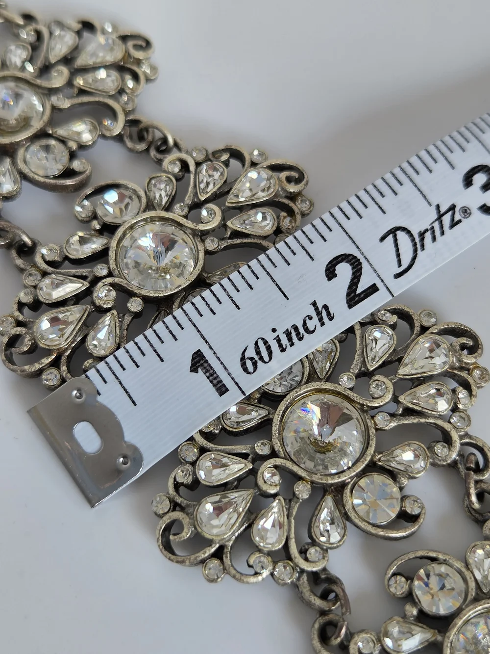 Vintage, Sweet Romance Swarvoski Crystal Floral Link Bracelet